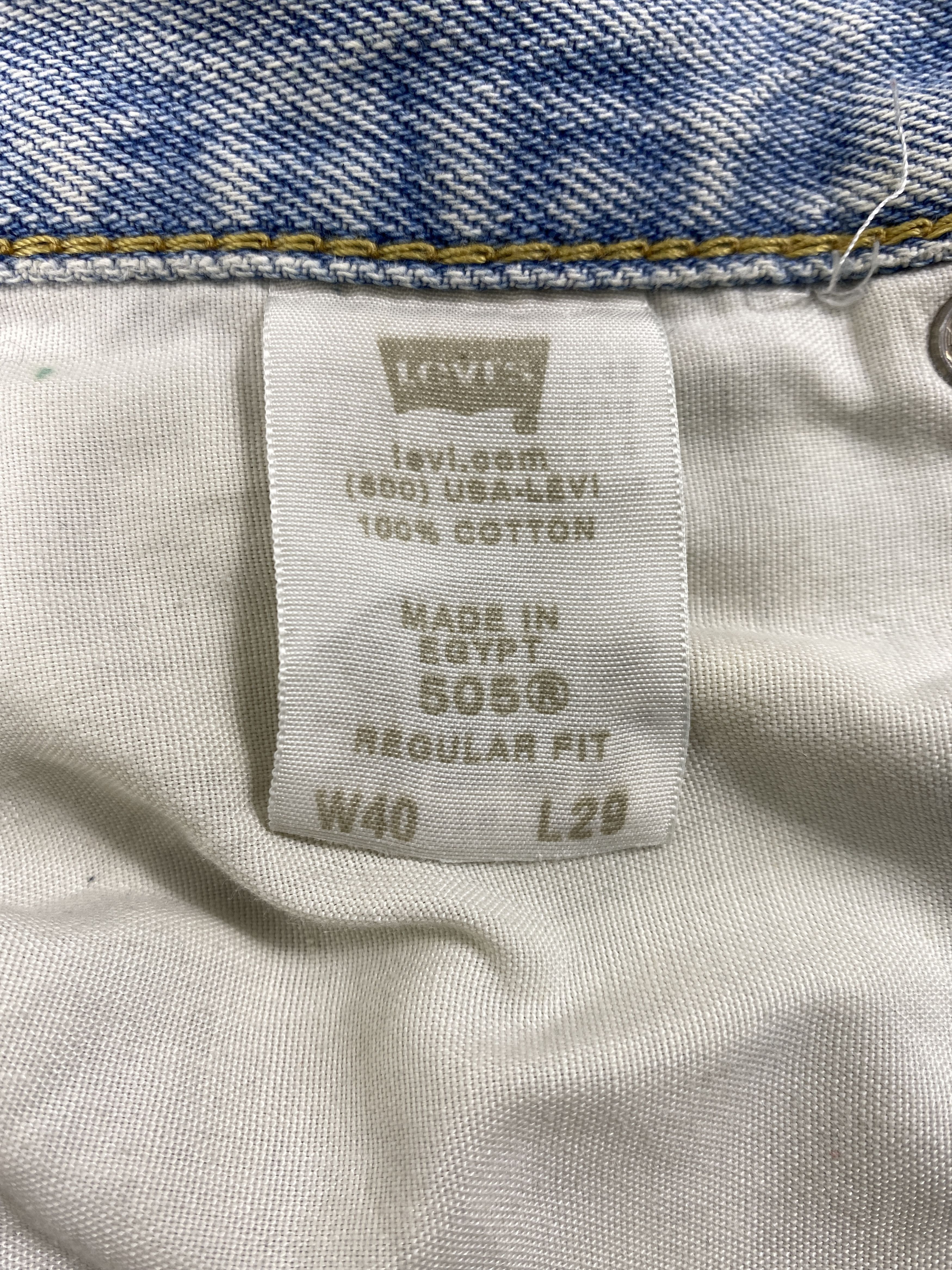 Levi's Light Blue Wash Vintage Levi's 505 40x28.5 Denim -JN1721 Size US 40 / EU 56 - 10 Thumbnail