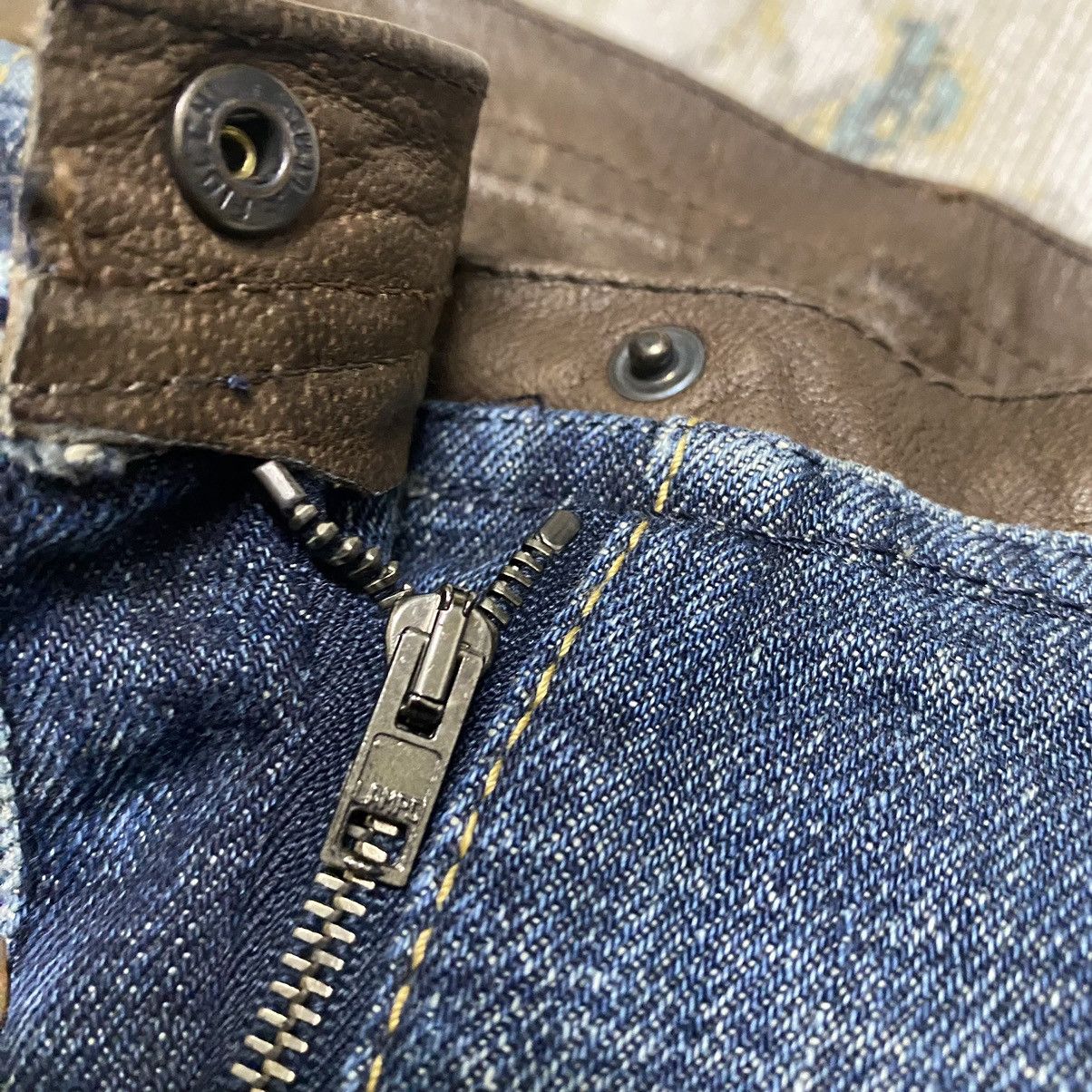 Neil Barrett Neil Barrett Denim Leather Trimmed Flare Jeans Low Rise Size 28" / US 6 / IT 42 - 17 Thumbnail