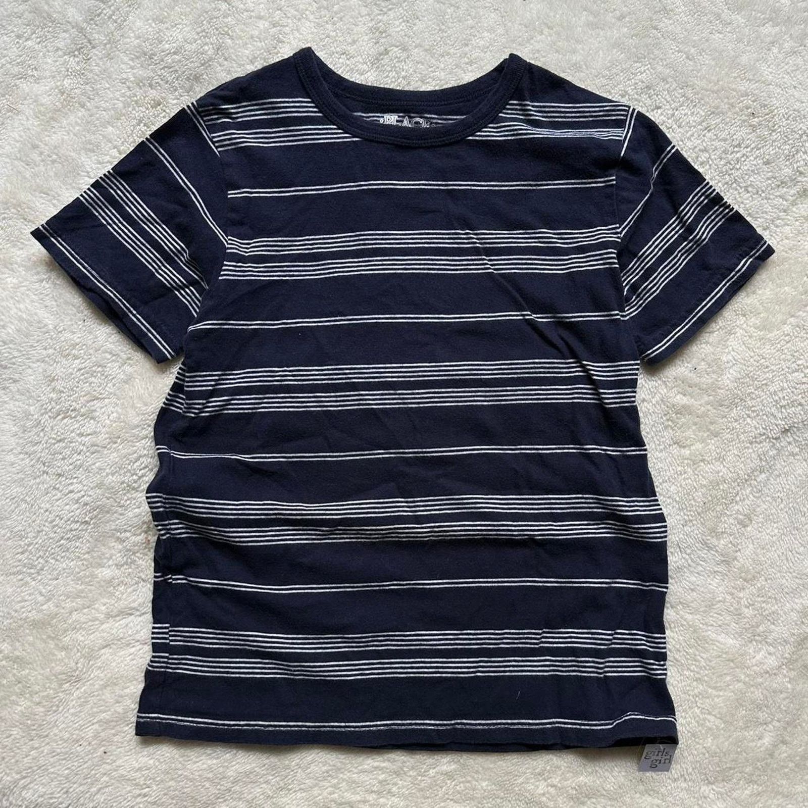 Vintage Vintage 00s Blank Boys Kids Youth Baby Tee Stripped T Shirt Size XS / US 0-2 / IT 36-38 - 1 Thumbnail