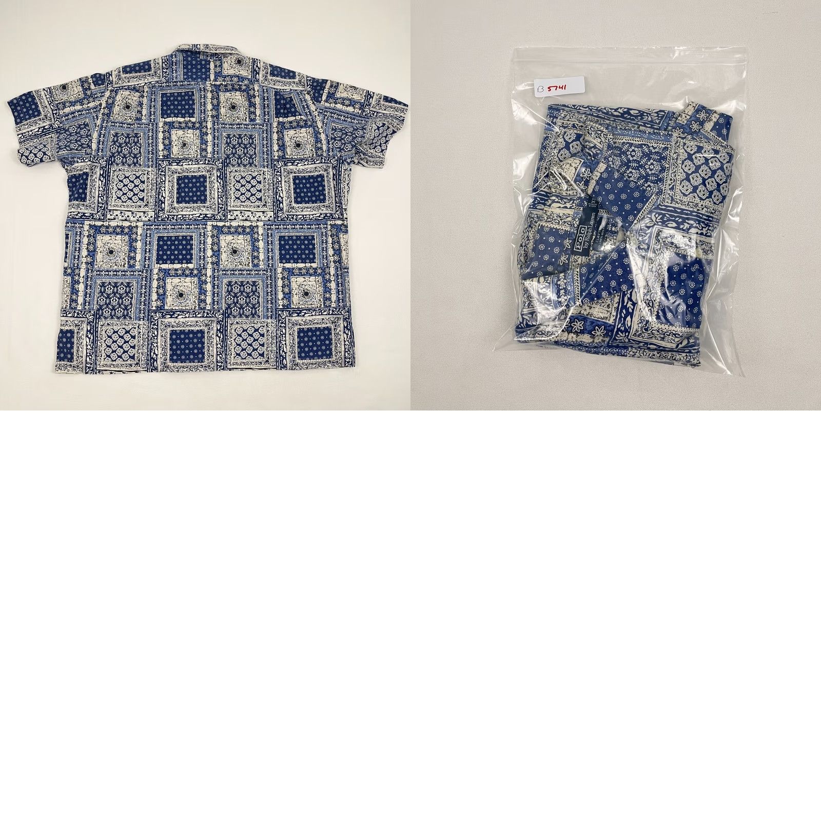Polo Ralph Lauren VINTAGE Polo Ralph Lauren Clayton Shirt Mens XL Blue Paisley Bandana Linen Button Up Size US XL / EU 56 / 4 - 8 Thumbnail