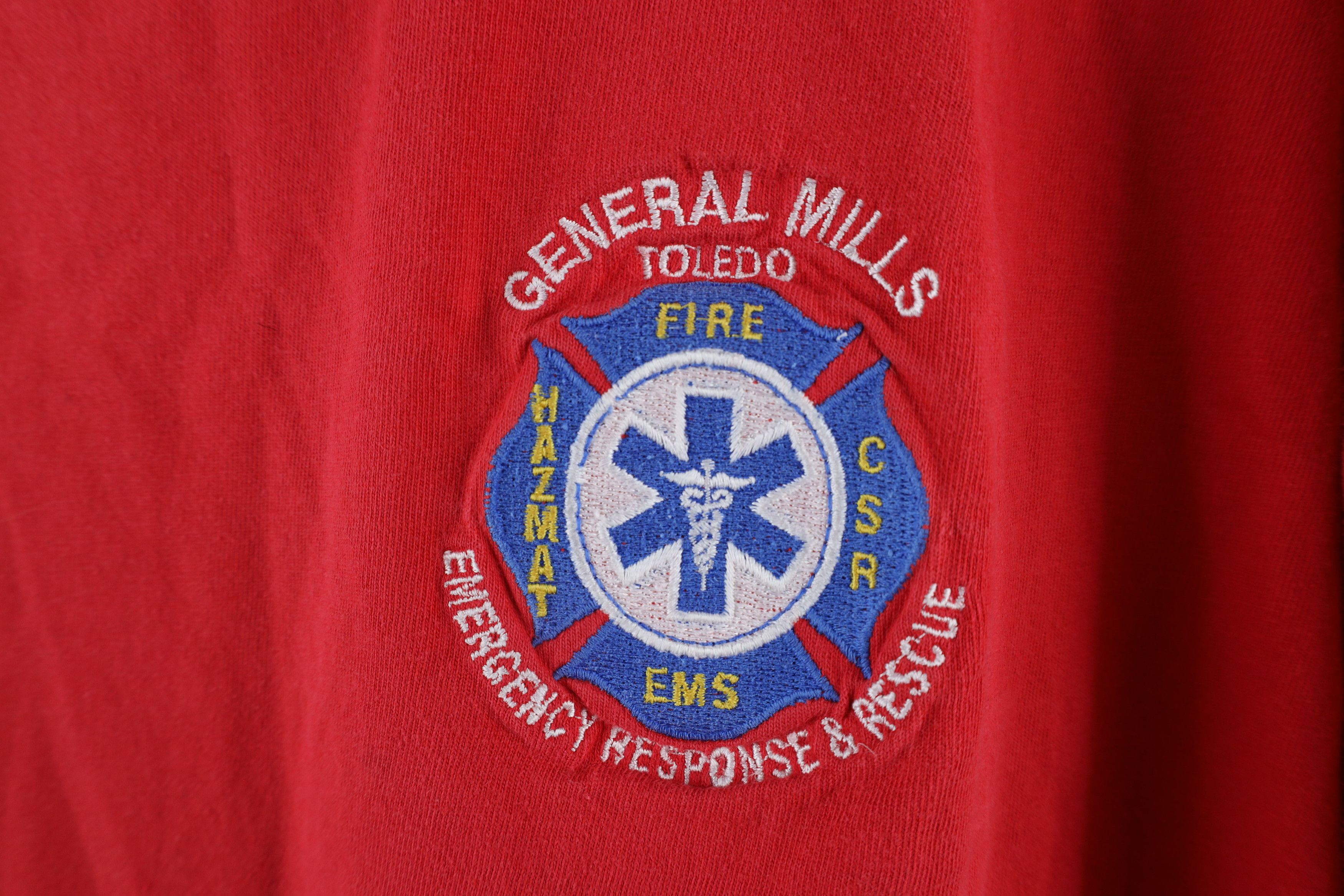 Vintage Vintage 90s Mills Toledo Emergency Response Team T-Shirt Size US XXL / EU 58 / 5 - 4 Thumbnail