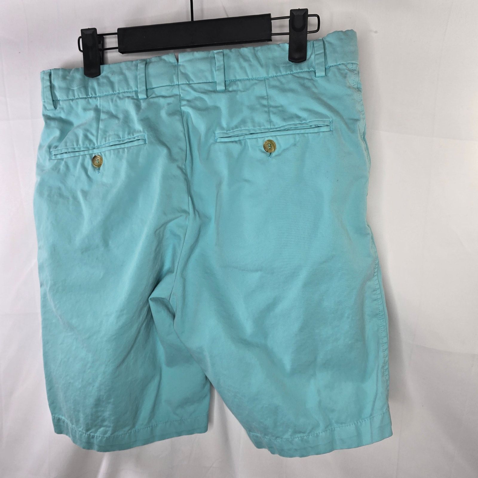 J.McLaughlin Men's J. Mclaughlin Teal 100% Cotton Chino Shorts Size 30 Size US 30 / EU 46 - 2 Thumbnail