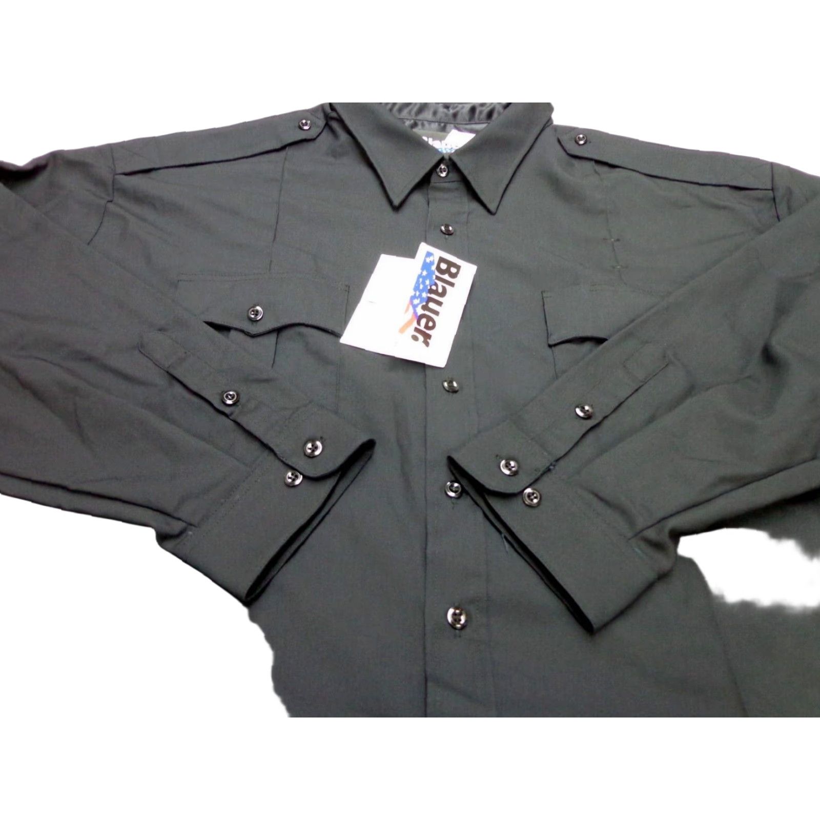 Vintage BLAUER MENS LONG SLEEVE SHIRT UNIFORM POLYESTER RAYON BLEND BLUE 20.5 8900 36-37 Mens Size US XXL / EU 58 / 5 - 1 Thumbnail