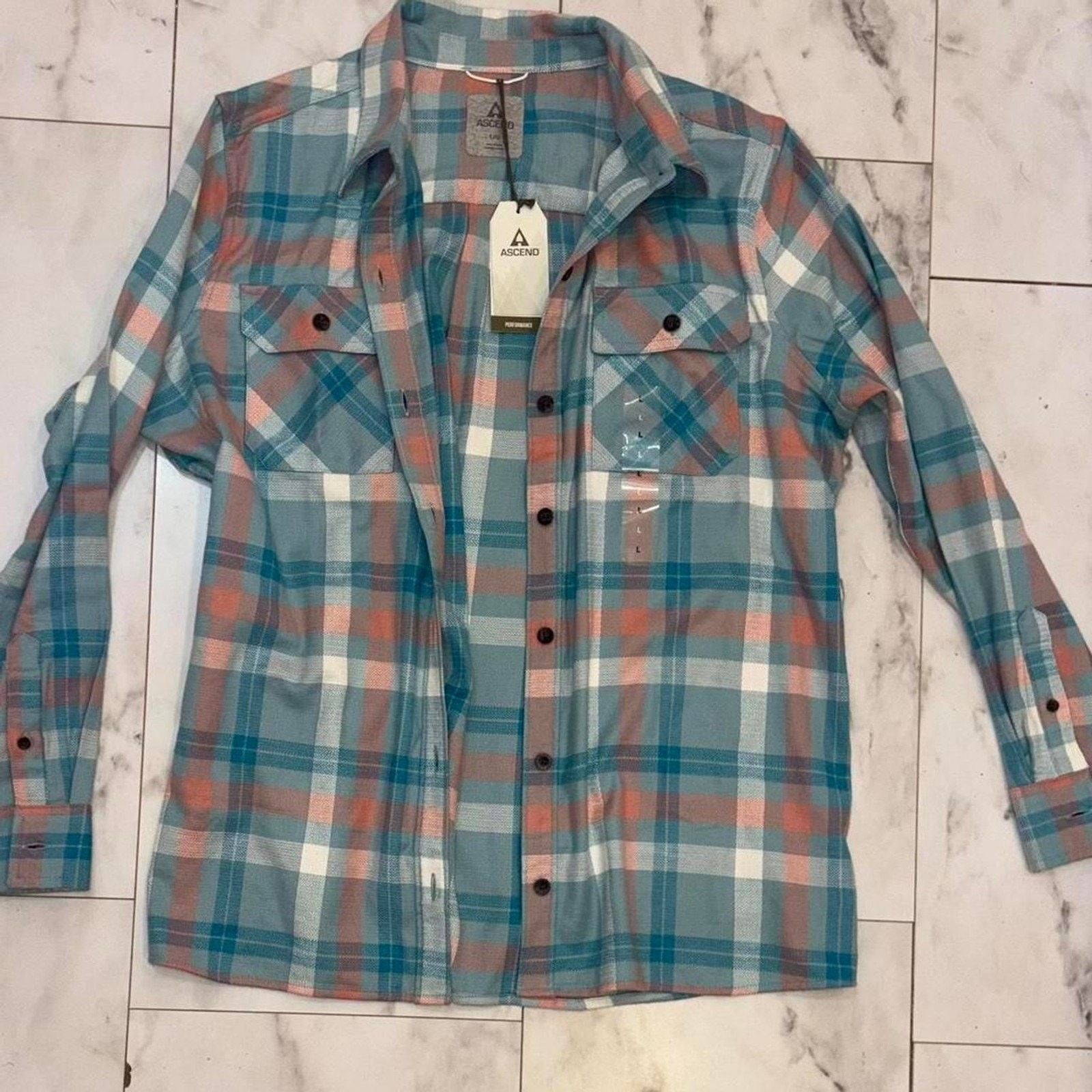 Anthropologie Ascend Women's Flannel Shirt Size L / US 10 / IT 46 - 8 Thumbnail