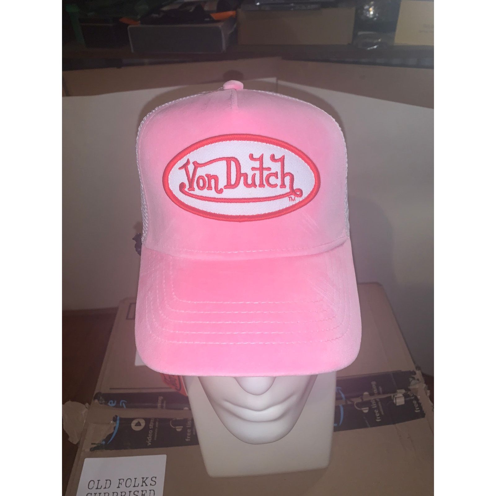 Von Dutch Von Dutch Pink Trucker Hat NWT Y2K Mesh Snapback Cap Size ONE SIZE - 1 Thumbnail