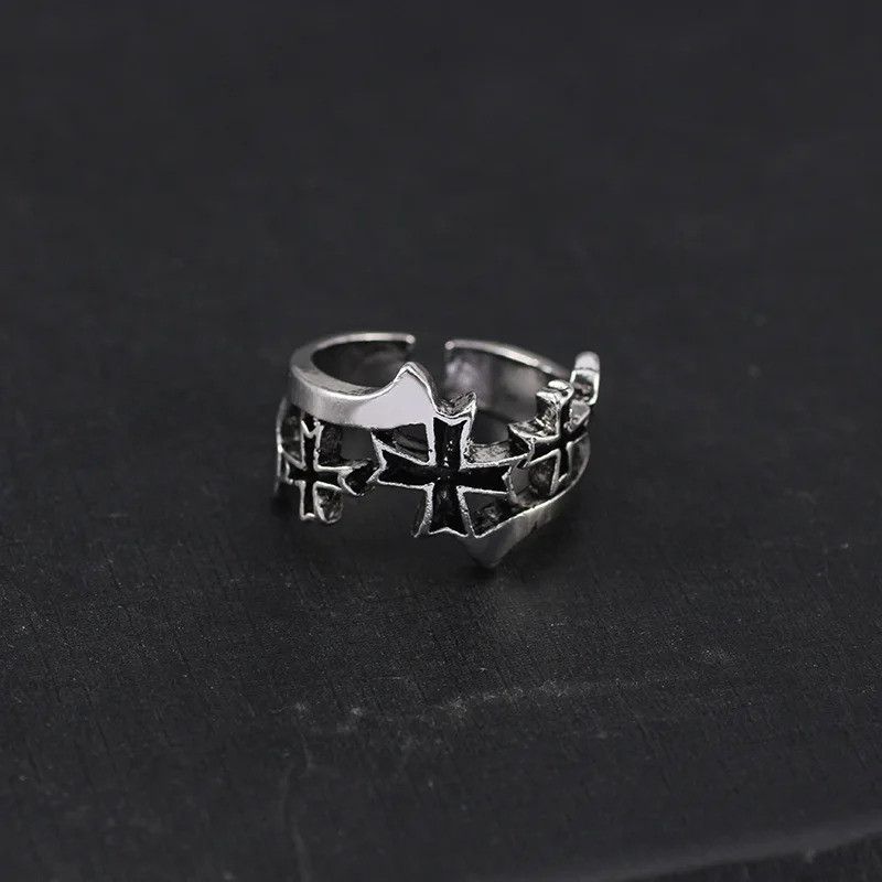 Japanese Brand Retro Triple Cross Ring Size ONE SIZE - 1 Thumbnail