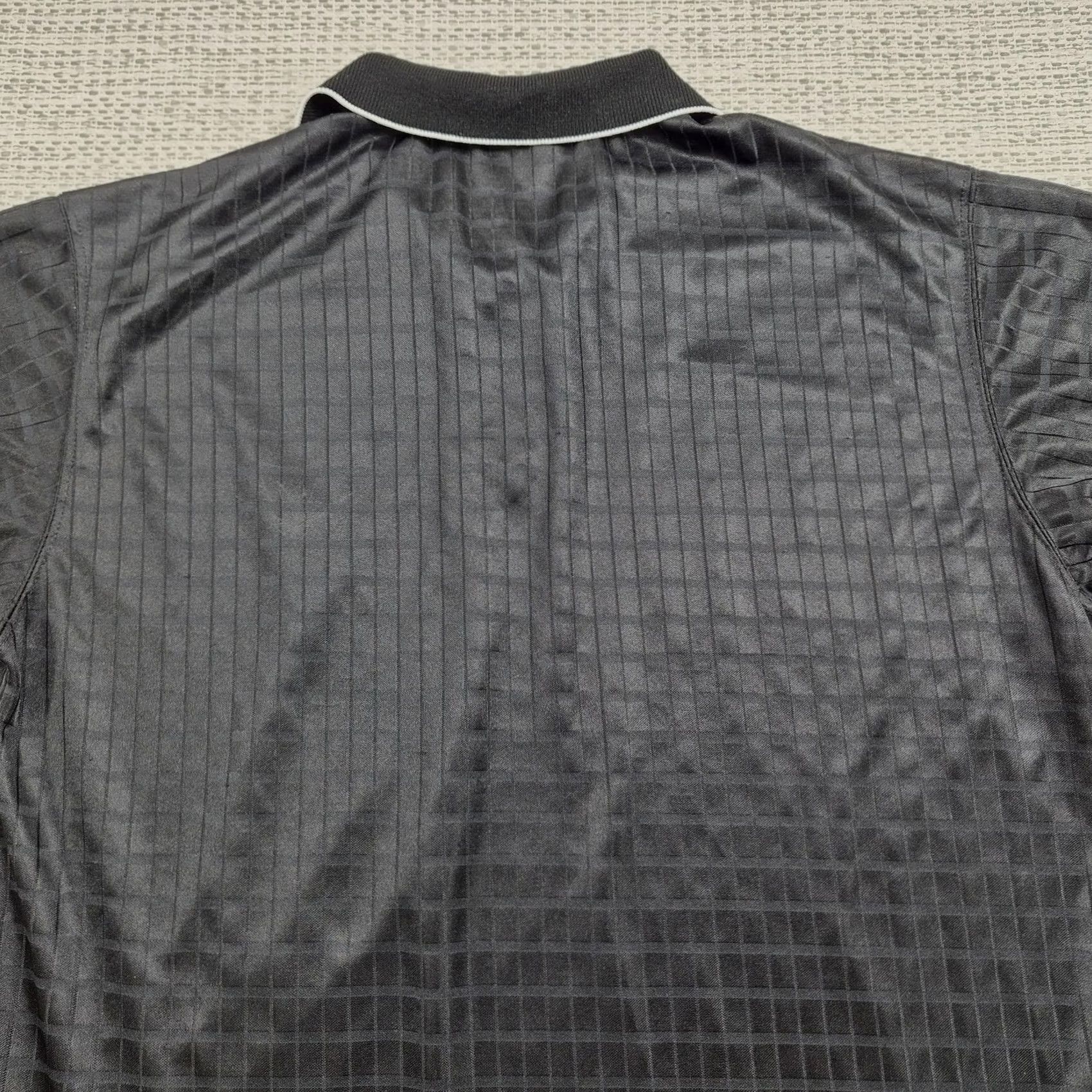 Vintage Rollin Hard Polo Shirt Mens L Black Check 1/4 Zip Jersey Knit Casual USA Polo Short Sleeve Size US L / EU 52-54 / 3 - 6 Thumbnail