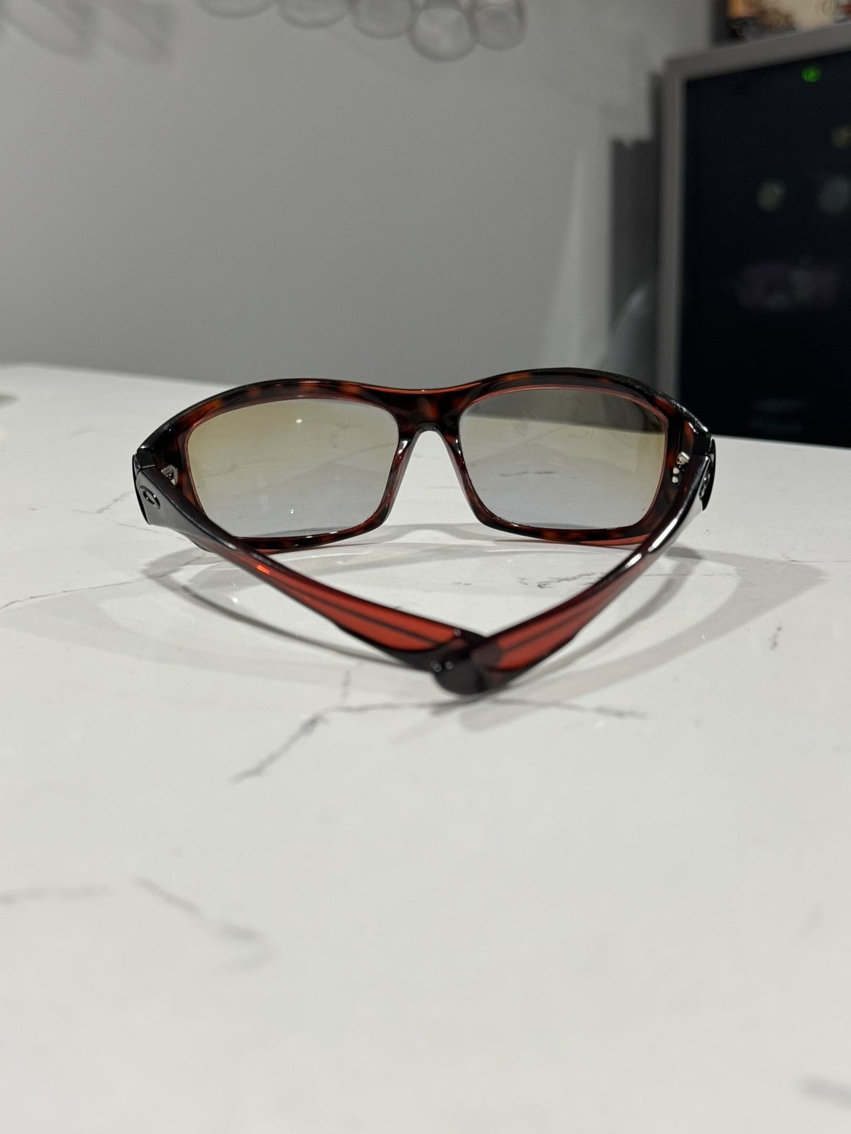 Oakley Vintage Oakley Disobey Red Tortoise Y2K Wrap Frames Rare Size ONE SIZE - 6 Thumbnail