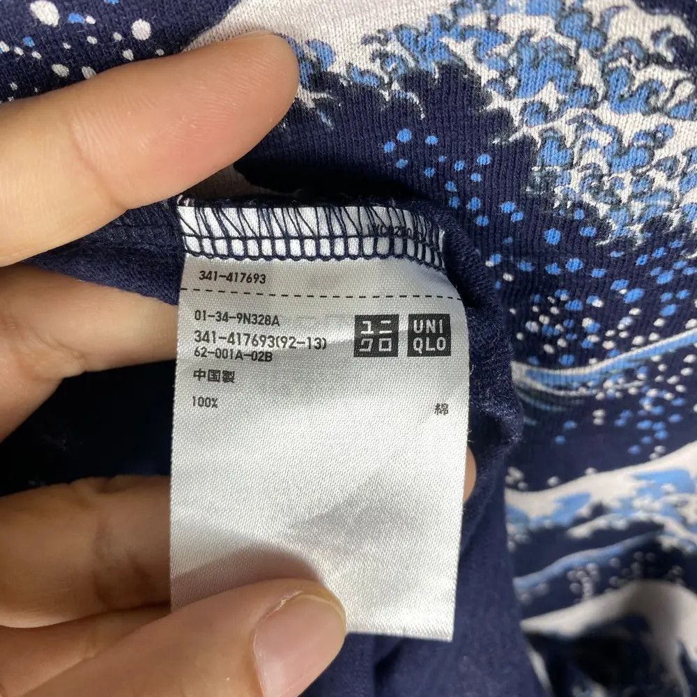 Japanese Brand Japanese Art HOKUSAI BLUE Big Waves Art Full Print Tee Shirt Size US XL / EU 56 / 4 - 6 Thumbnail