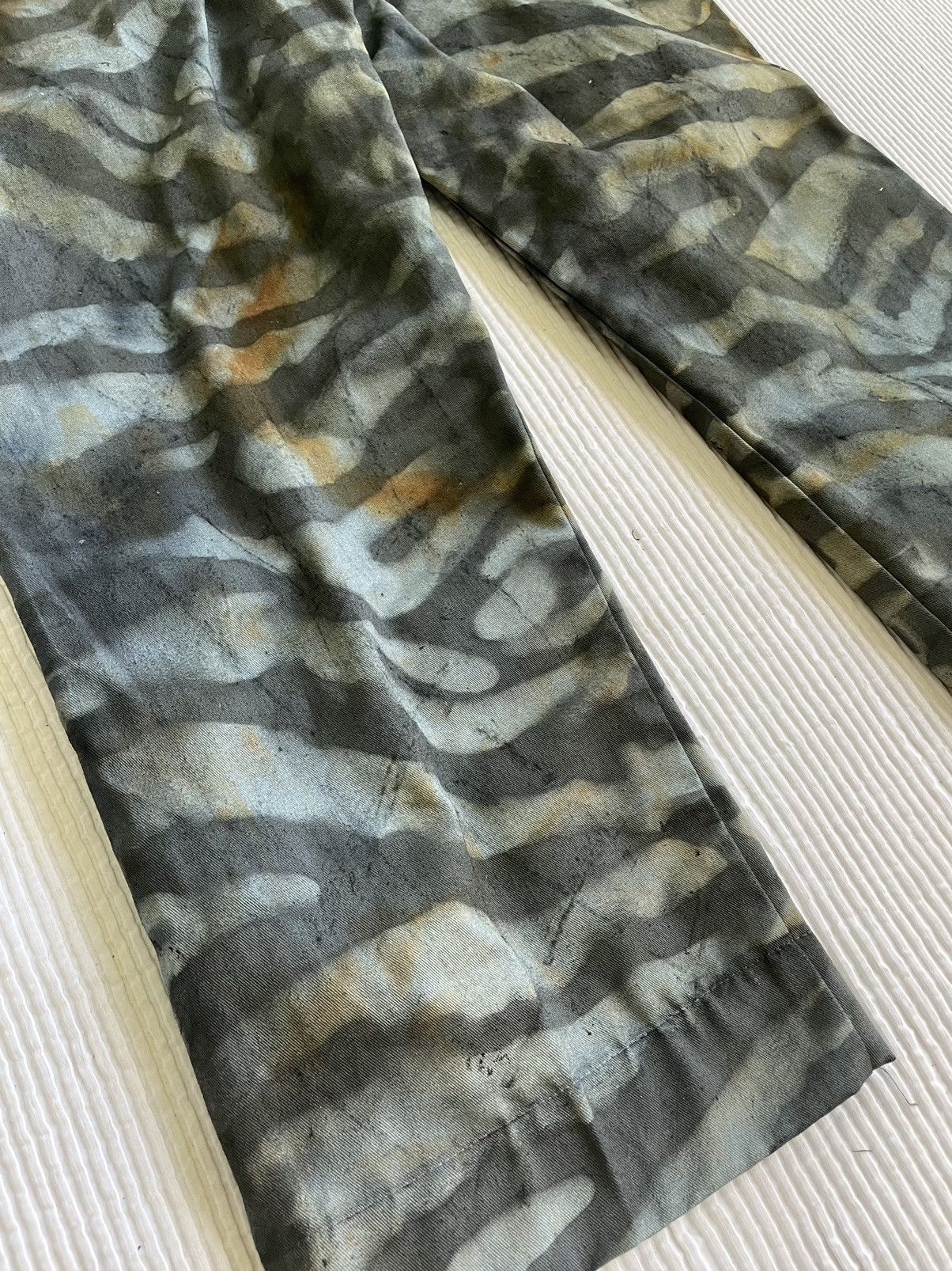 Handmade Rust Indigo Paint Grr Bb Hand Camo Tiger Stripe Pants Size US 33 - 10 Thumbnail