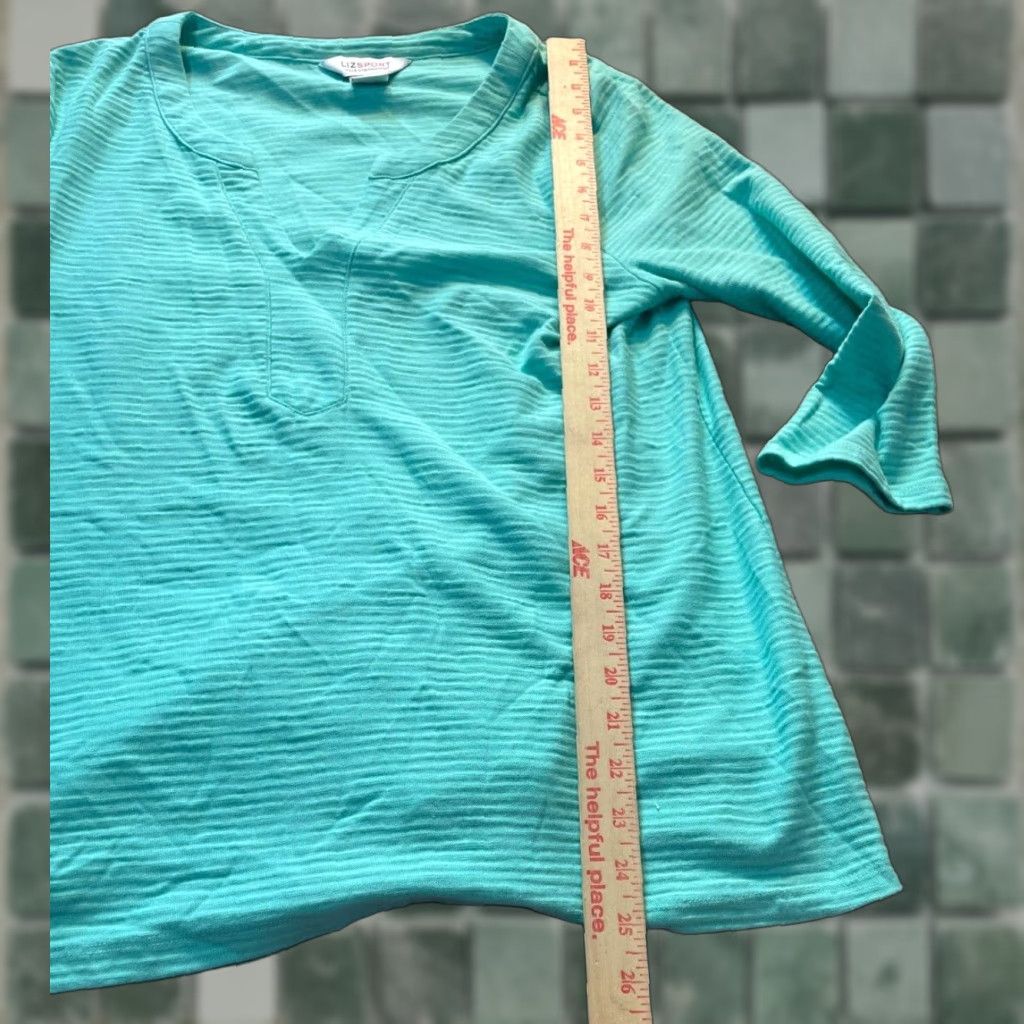Liz Claiborne Liz sport shirt Long Sleeve Light Blue Womens Large Top Liz Claiborne Blue L Top Womens Size L / US 10 / IT 46 - 1 Thumbnail