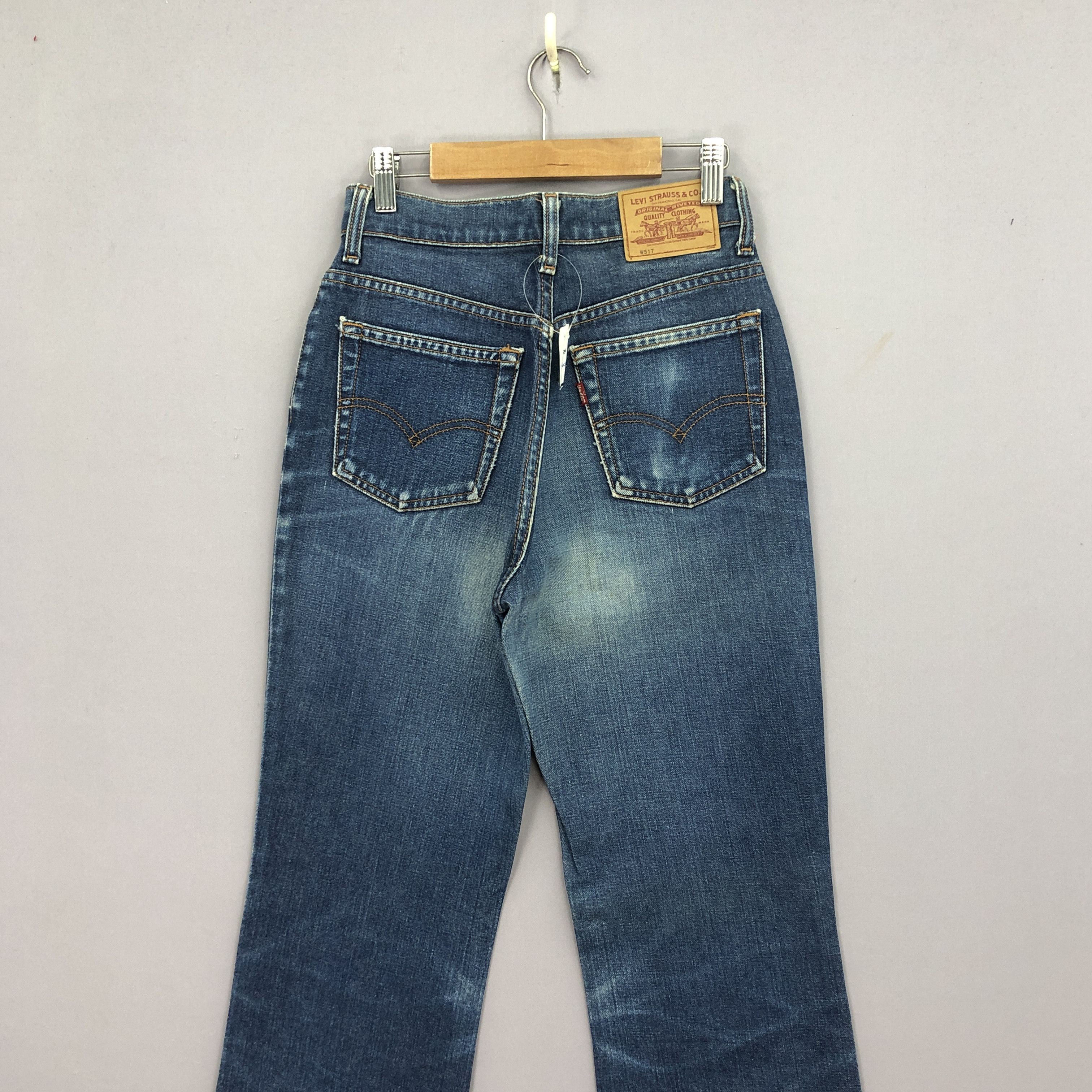 Levi's Vintage Levis 517 Flare Jeans Levi's Wide Leg Bootcut Denim Size 24" / US 00 / IT 34 - 4 Thumbnail