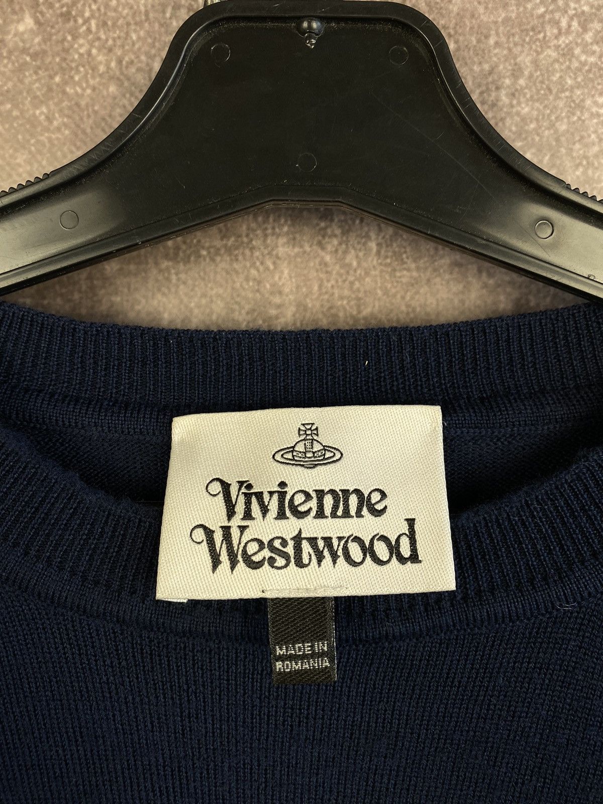 Vivienne Westwood Vintage Vivienne Westwood Sweater Jumper Orb Luxury Blue Men Size US L / EU 52-54 / 3 - 6 Thumbnail
