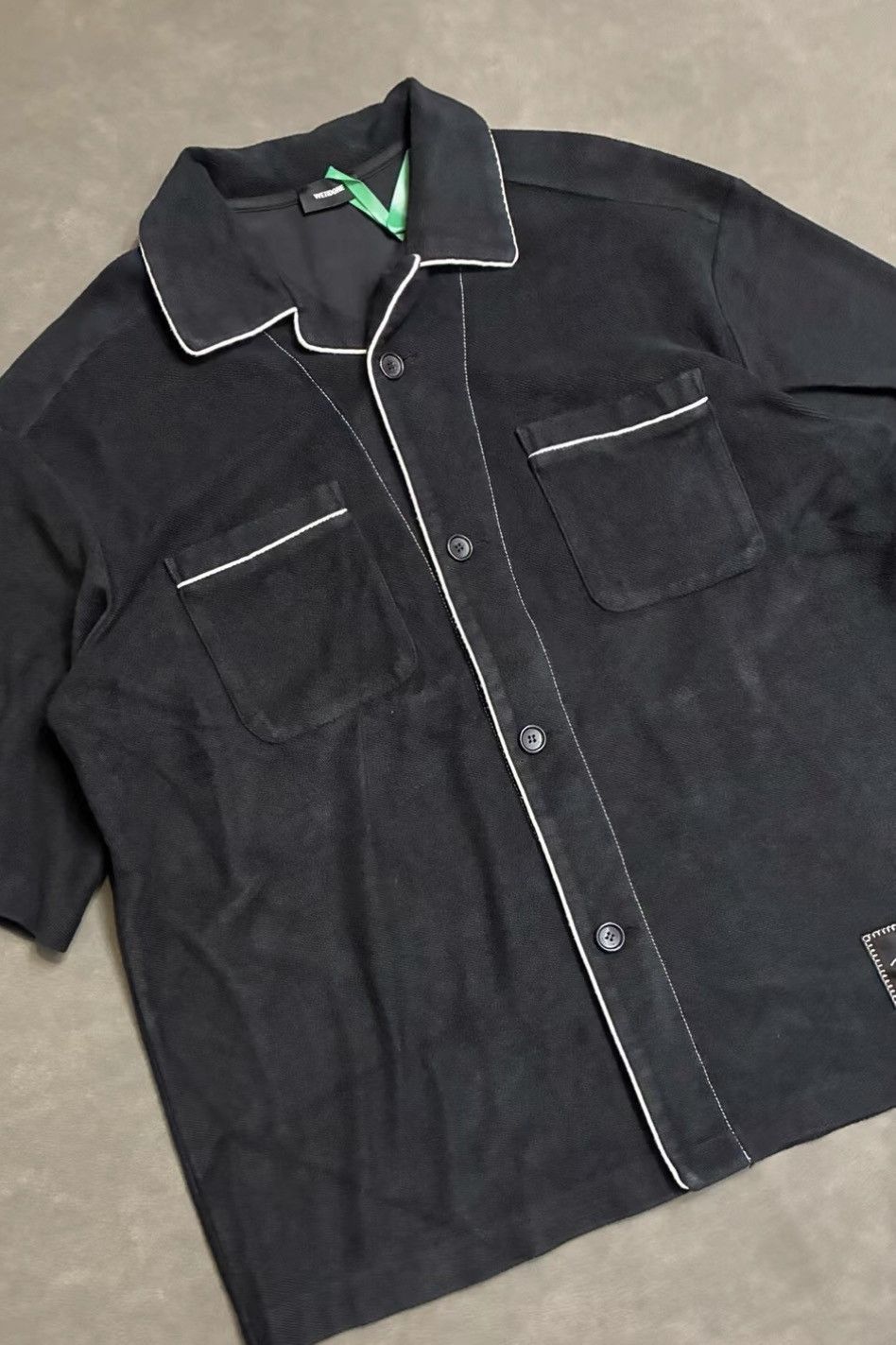 WE11DONE WE11DONE SS21 Color Block Pocket Short Sleeve Shirt J16 Size US L / EU 52-54 / 3 - 3 Thumbnail