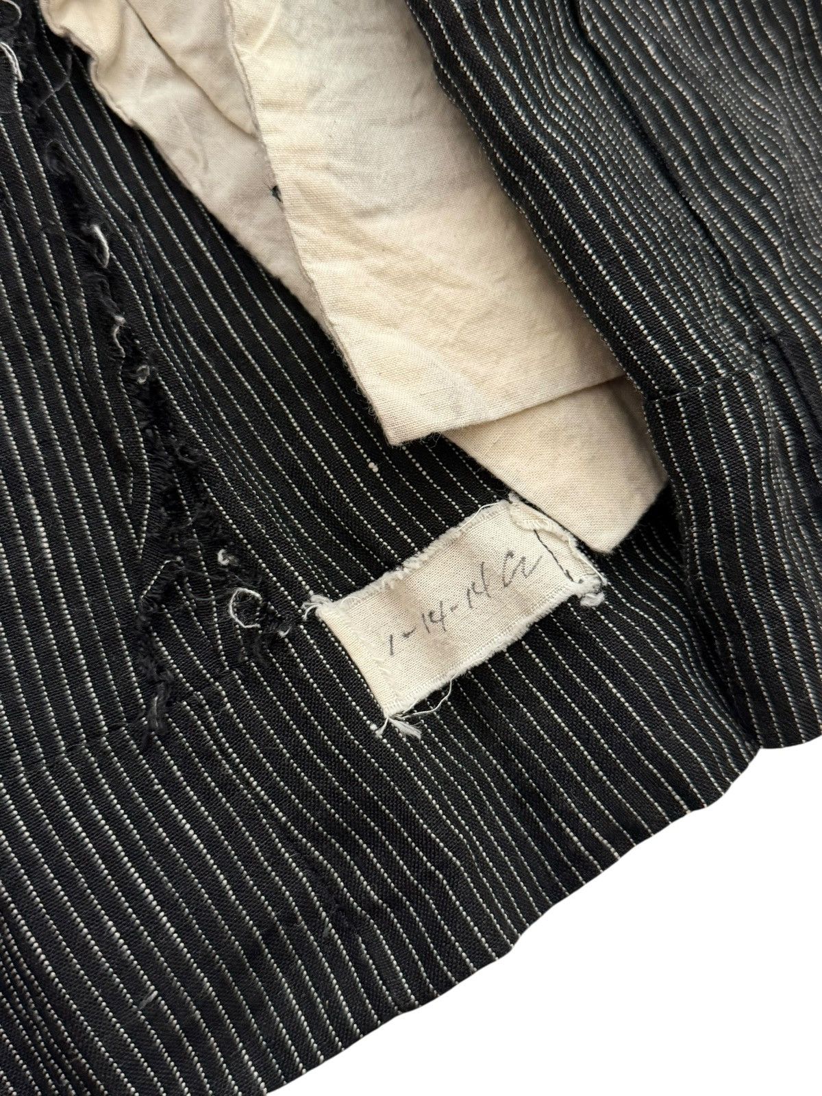 Greg Lauren 2014 DB Dickens Microbeadstripe Linen Blazer Coat Size US S / EU 44-46 / 1 - 8 Thumbnail