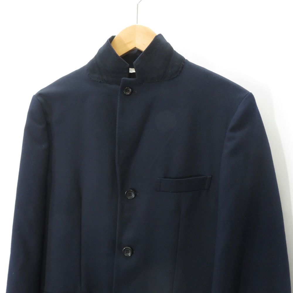 Comme des Garcons Homme Jacket Poly Wool Gabardine Tailored Navy Size US M / EU 48-50 / 2 - 3 Thumbnail