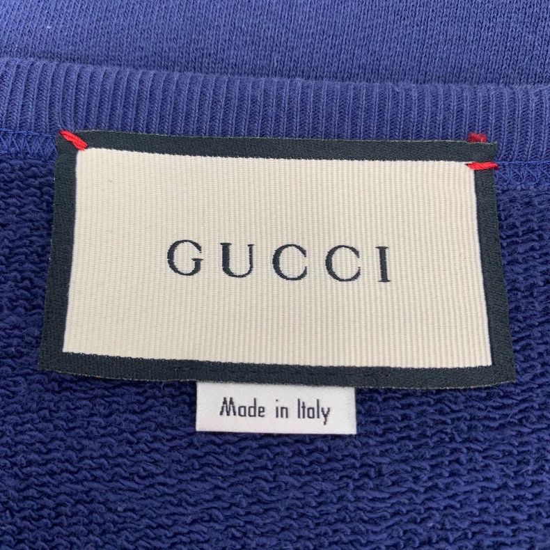 Gucci Gucci Blue double G five-pointed star embroidered round-nec Size US M / EU 48-50 / 2 - 6 Thumbnail