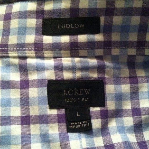 J.Crew J.CREW MEN'S PRE-OWNED COTTON CASUAL SHIRT SIZE: L Size US L / EU 52-54 / 3 - 6 Thumbnail