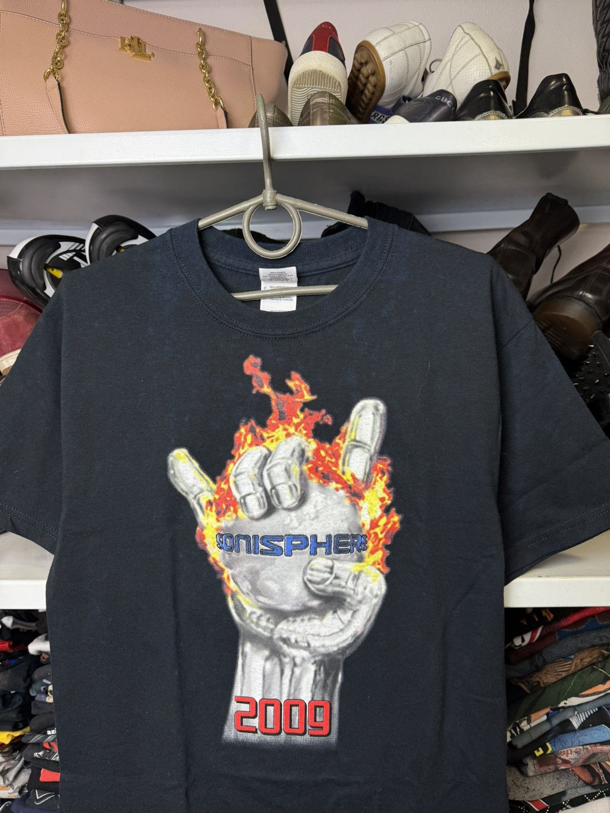 Vintage SONISPHERE 2009 METALLICA SLIPKNOT KORN VINTAGE GRAPHIC TEE Size US S / EU 44-46 / 1 - 2 Thumbnail