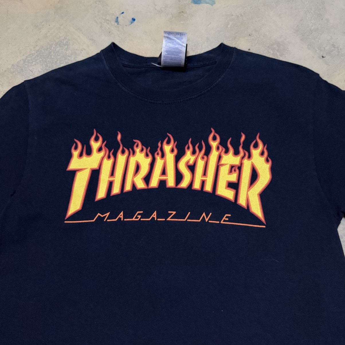 Thrasher Thrasher Flame Big Logo Skate T Shirt Size US S / EU 44-46 / 1 - 2 Thumbnail