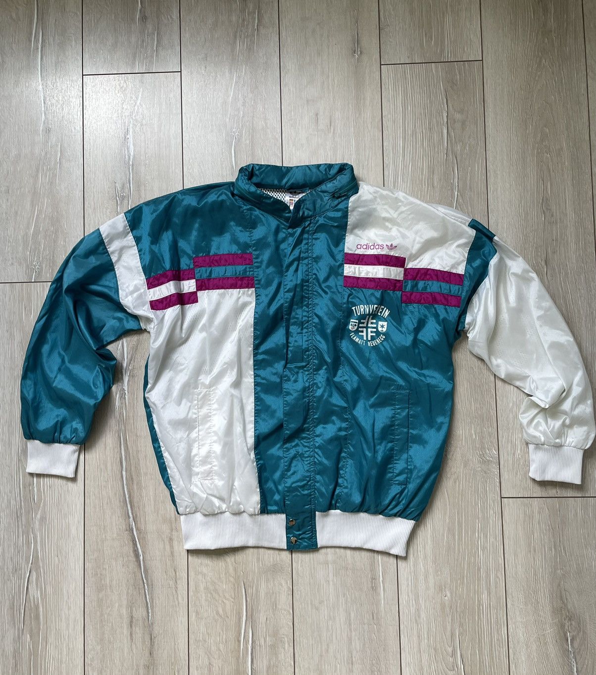 Adidas × Vintage Vintage Adidas light jacket Size US L / EU 52-54 / 3 - 1 Thumbnail