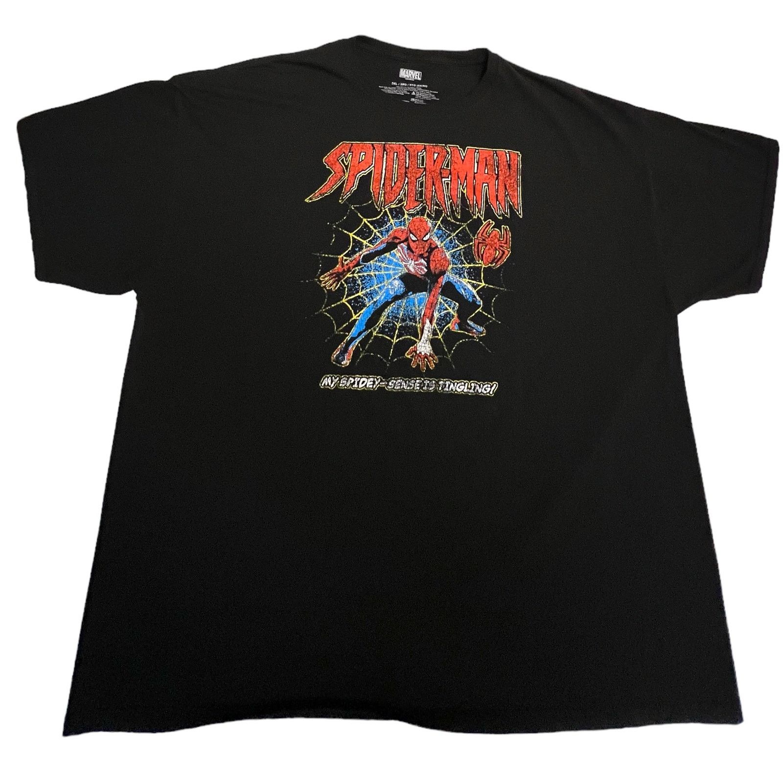 Marvel Comics Spiderman My Spidey Sense Is Tingling Black shirt 3XL Size US XXL / EU 58 / 5 - 1 Thumbnail