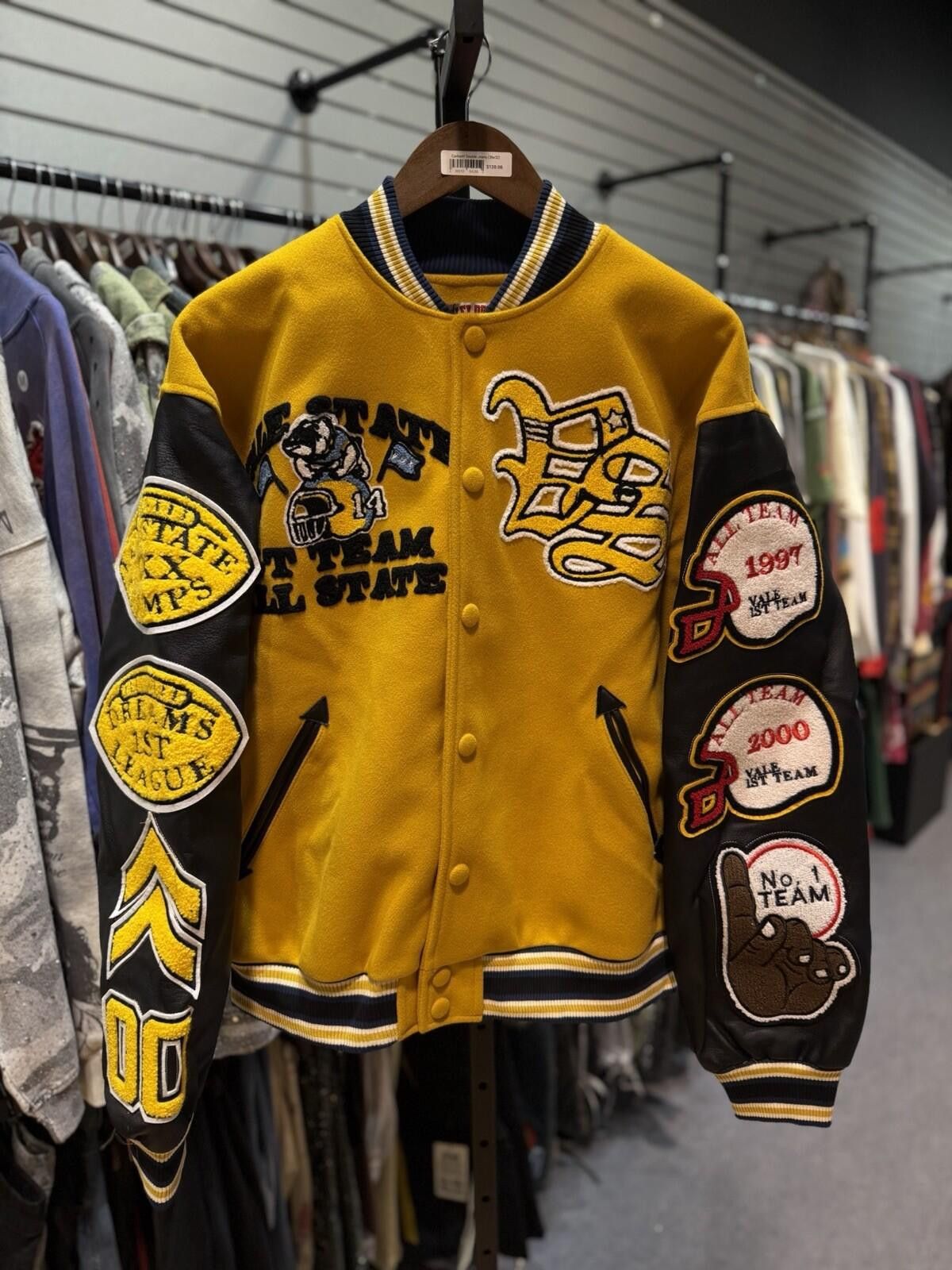 Other ValeLives Valley Leather Jacket Yellow Rare Release Size XL Size US XL / EU 56 / 4 - 2 Thumbnail