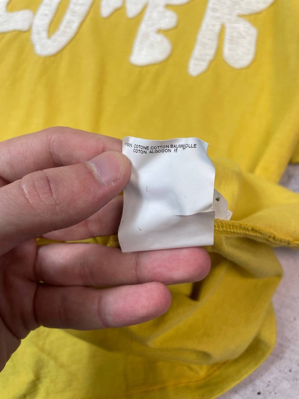 Maison Margiela New SS07 Maison Margiela Yellow Flower Logo Tee T-Shirt Y2K Size US M / EU 48-50 / 2 - 10 Thumbnail