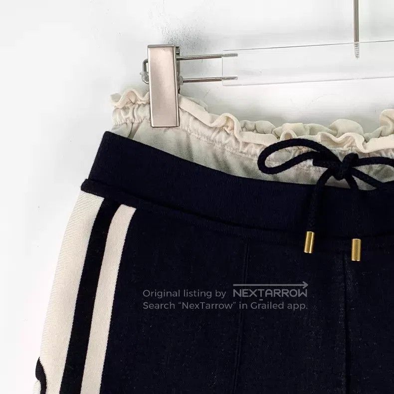 Louis Vuitton Louis Vuitton size l 22 black side stripe logo print drawst Size US 28 / EU 44 - 3 Thumbnail