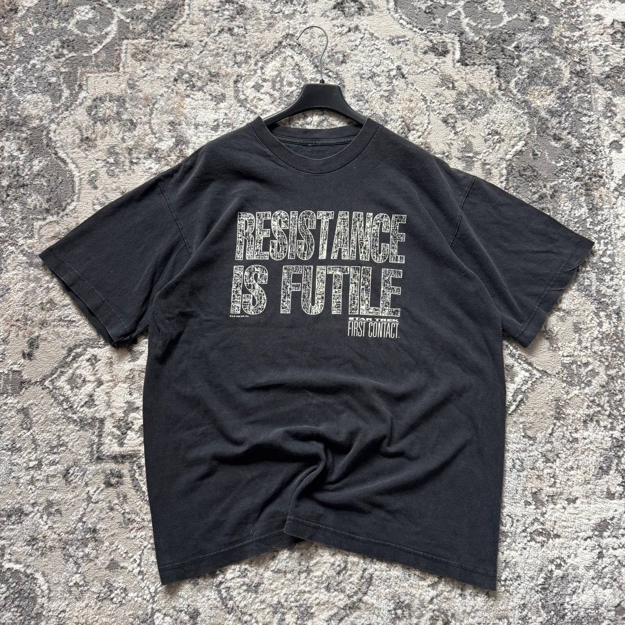 Vintage Star Trek First Contact Vintage 1996 Retro Washed T Shirt Size US L / EU 52-54 / 3 - 2 Thumbnail
