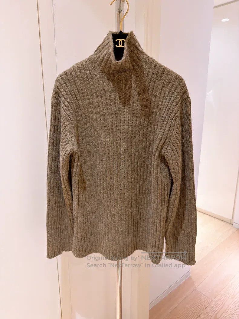 Loro Piana Loro Piana Moss Green Baby Cashmere Knit Crew Neck Sweater Size XS / US 0-2 / IT 36-38 - 1 Thumbnail