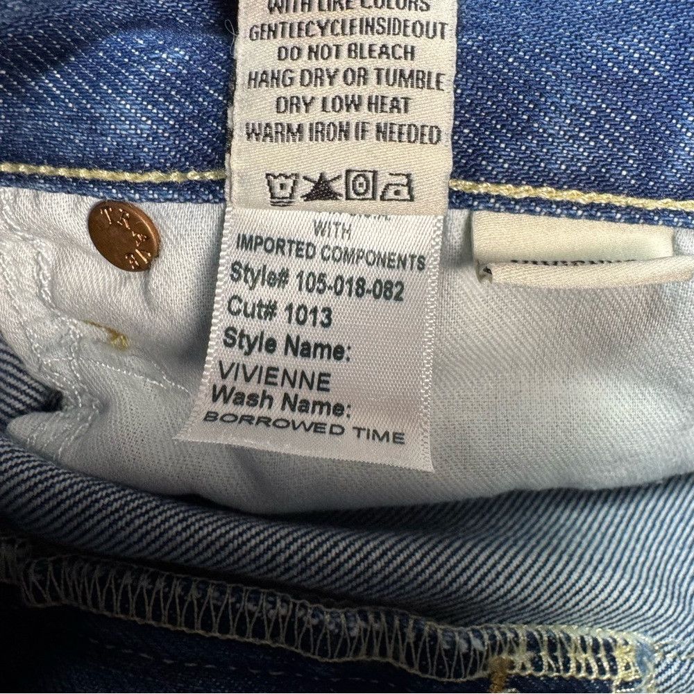 Other TRAVE Vivienne Cropped Straight-Leg Jeans In Borrowed Time Size 28" / US 6 / IT 42 - 8 Thumbnail
