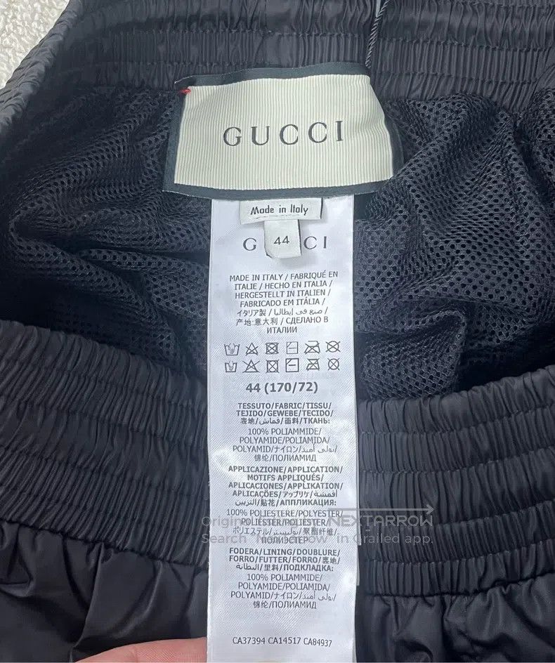 Gucci Gucci Black embroidered logo logo tie shorts Size US 28 / EU 44 - 4 Thumbnail
