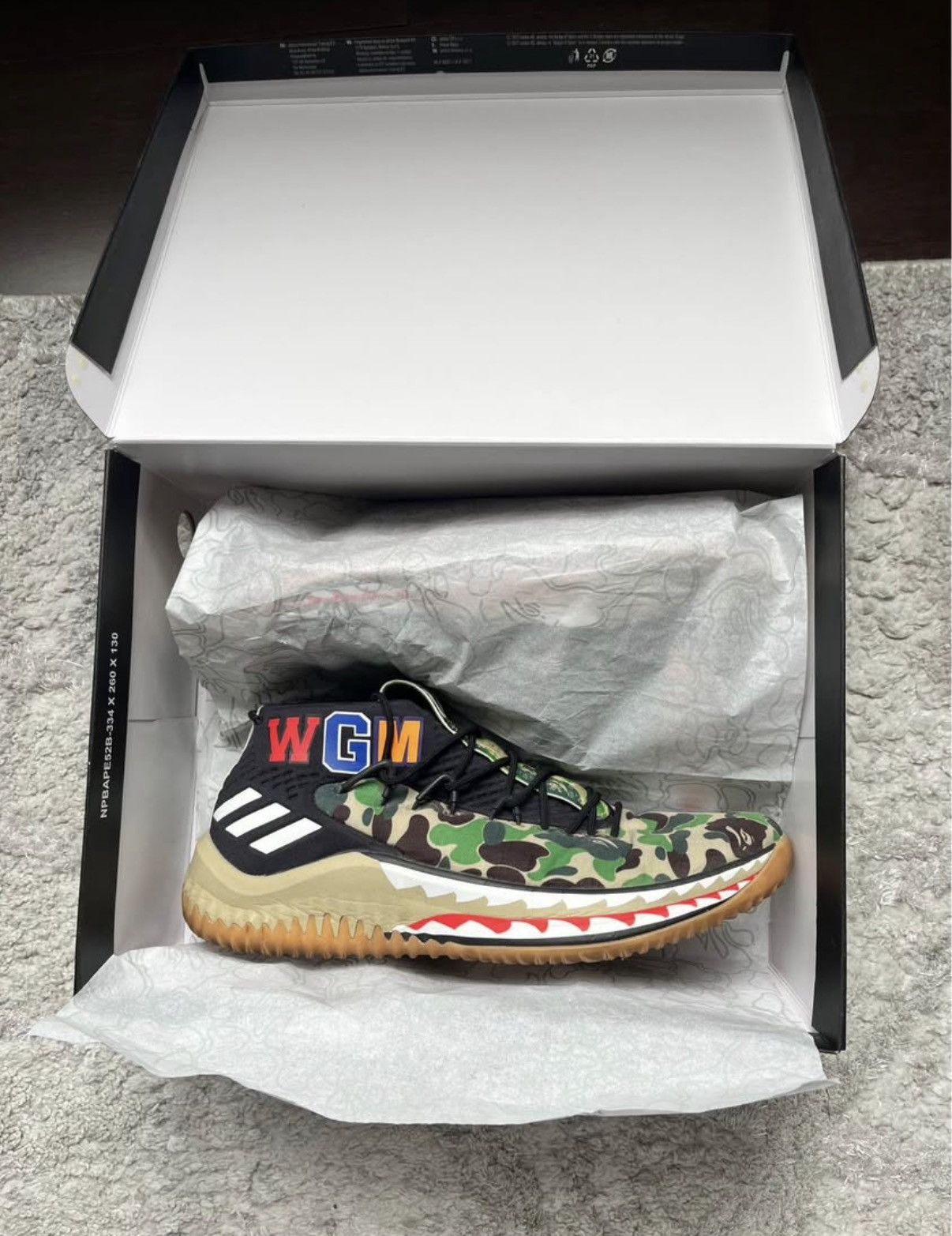 Adidas × Bape Bape Dame 4 Size US 10.5 / EU 43-44 - 7 Thumbnail