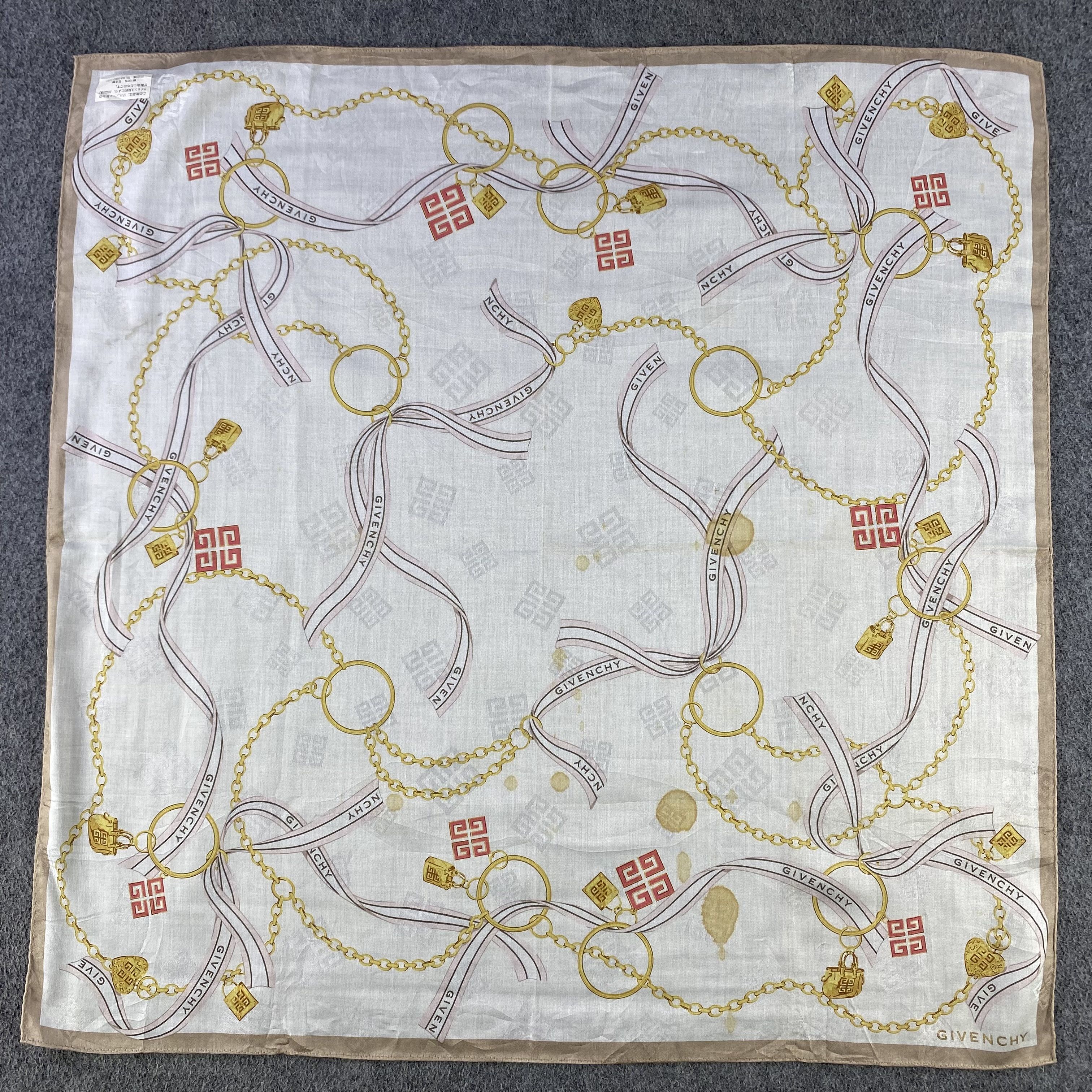 Vintage Givenchy Handkerchief/Neckerchief/Bandana HC733 Size ONE SIZE - 1 Thumbnail