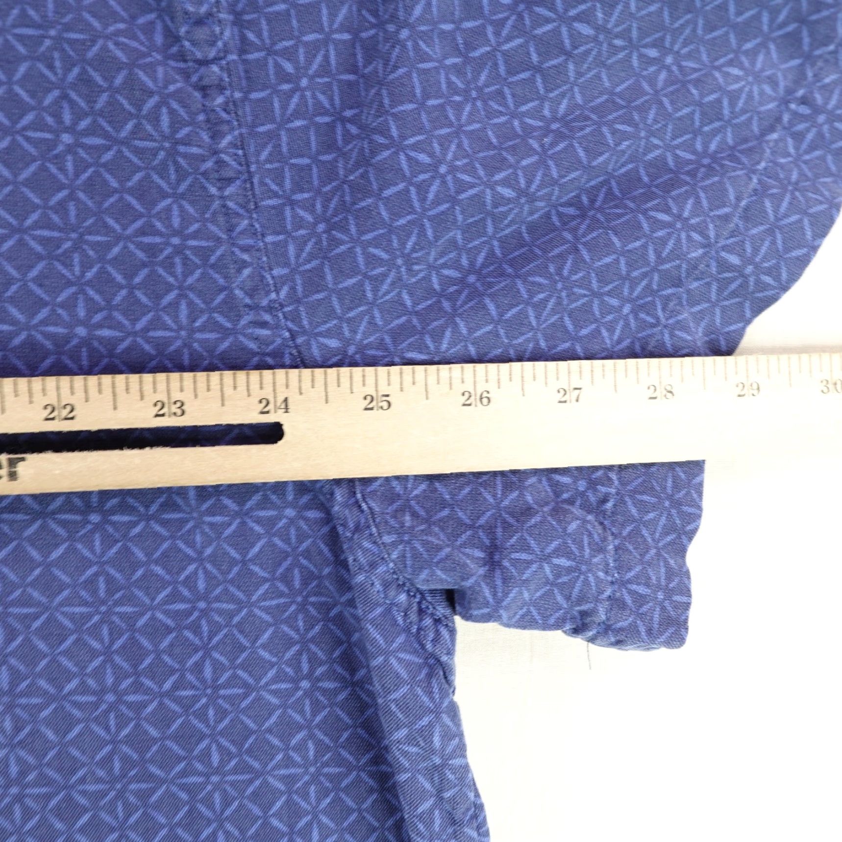 Nat Nast Nat Nast Shirt Mens 2XL Blue Silk Blend Button-Up Camp Luxury Relax Beach Geometric Short Sleeve Collared Button Casual Travel Pockets Size US XXL / EU 58 / 5 - 7 Thumbnail