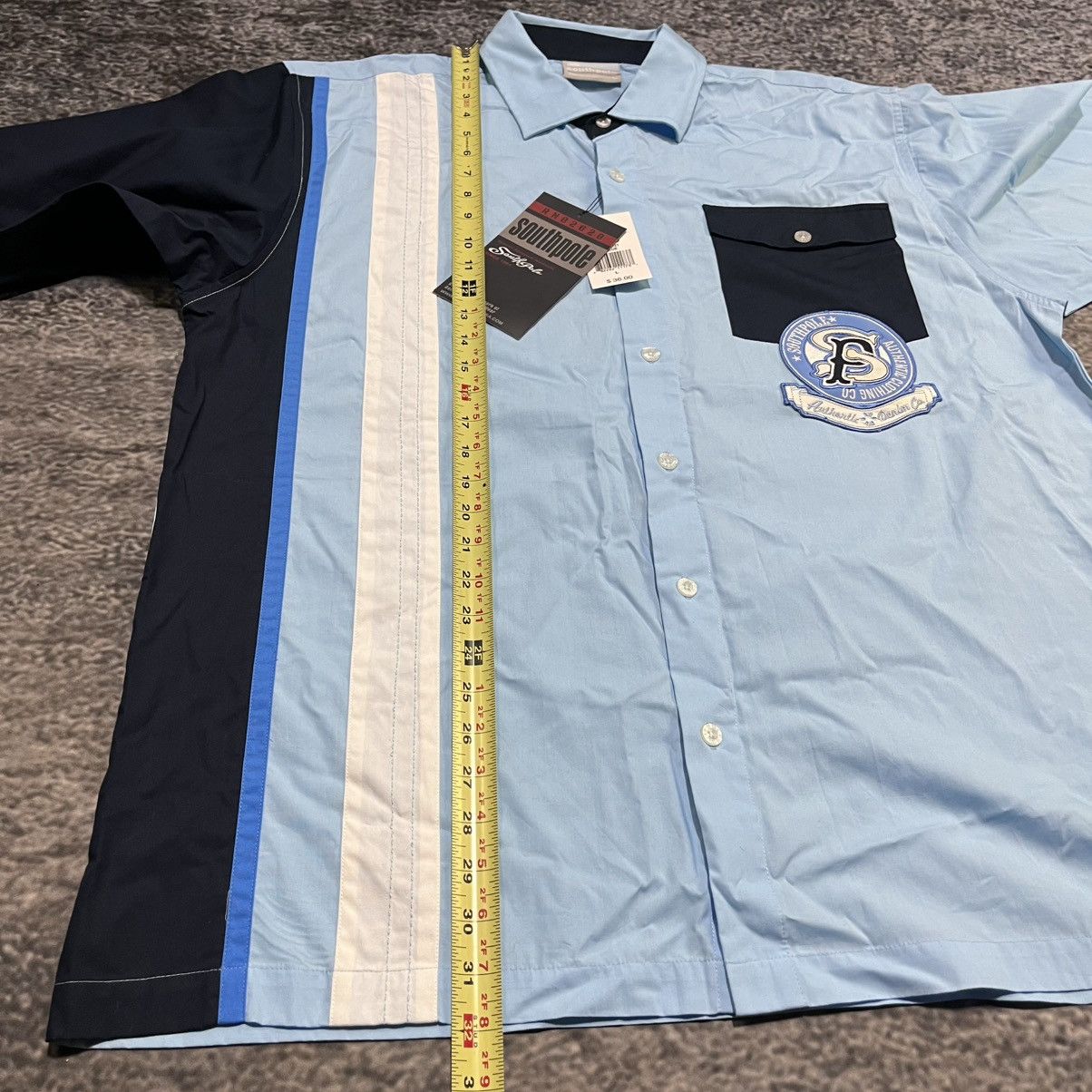 Southpole VINTAGE Y2K SOUTHPOLE HIP-HOP SKATER MECHANIC BUTTON DOWN Size US L / EU 52-54 / 3 - 11 Thumbnail