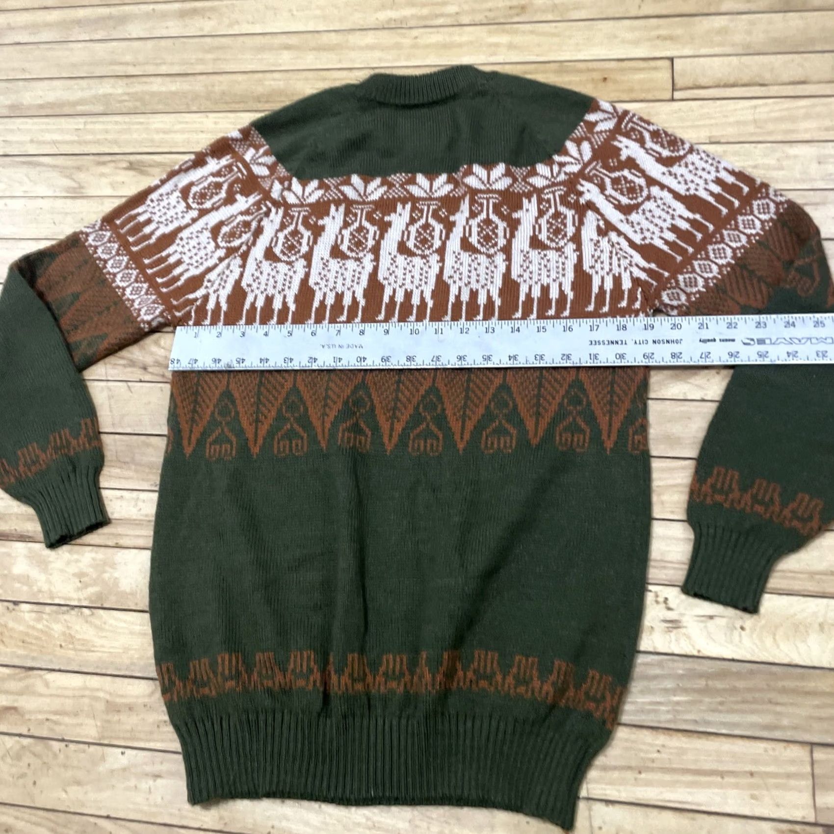 Vintage VINTAGE Ugly Christmas Sweater Shirt Mens L Llama Graphic Print Holiday Brown Green Christmas Sweater Size US L / EU 52-54 / 3 - 6 Thumbnail