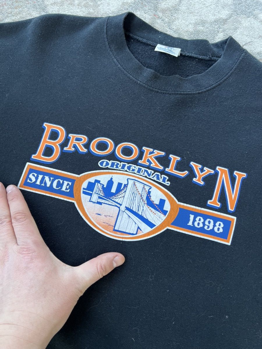 Brooklyn Clothing × Jerzees × Vintage Vintage Jerzees Brooklyn Original Sweatshirt Size US L / EU 52-54 / 3 - 2 Thumbnail
