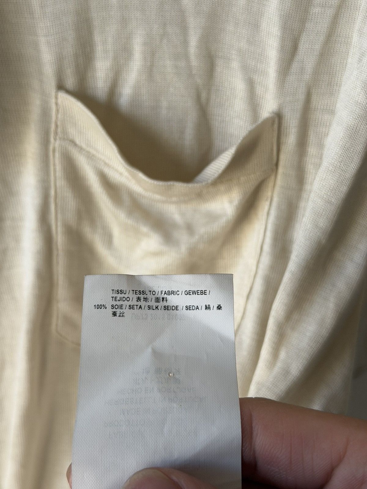 Saint Laurent Paris BNWT SS16 Silk Pocket Tee XL Size US M / EU 48-50 / 2 - 6 Thumbnail