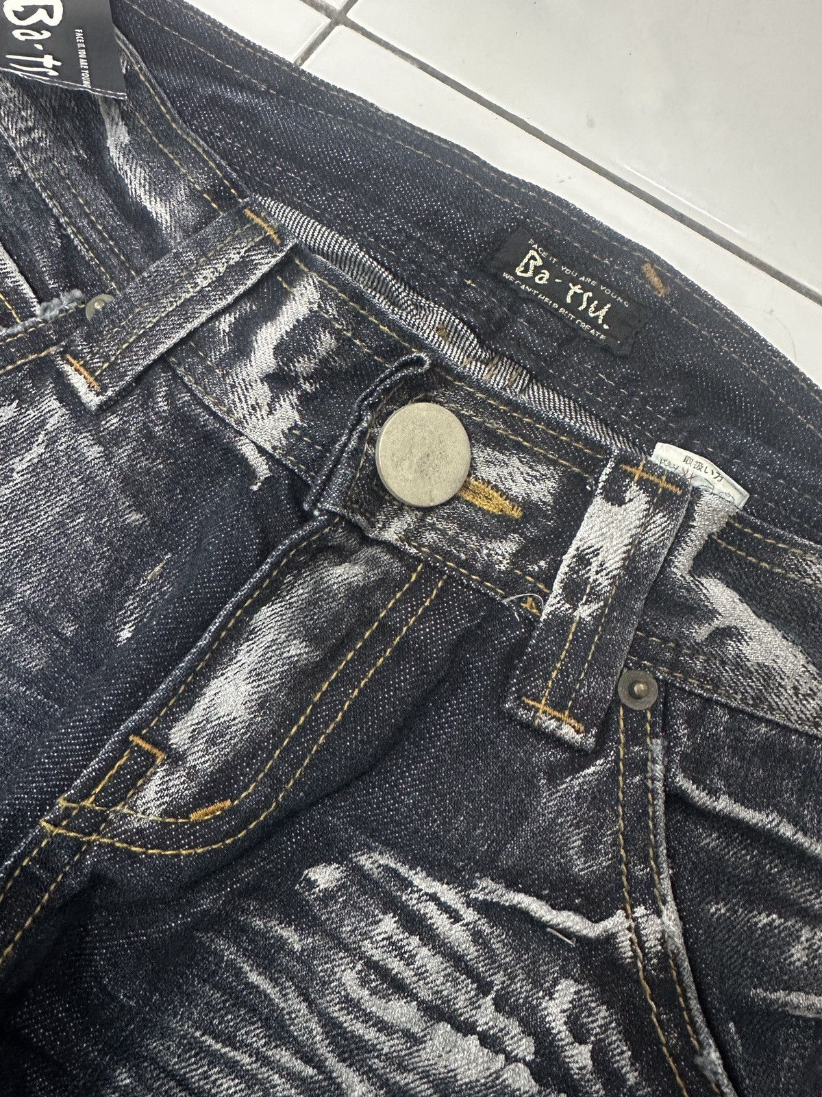 Japanese Brand Japanese BA-TSU Paint Splitter Jeans Size US 30 / EU 46 - 11 Thumbnail