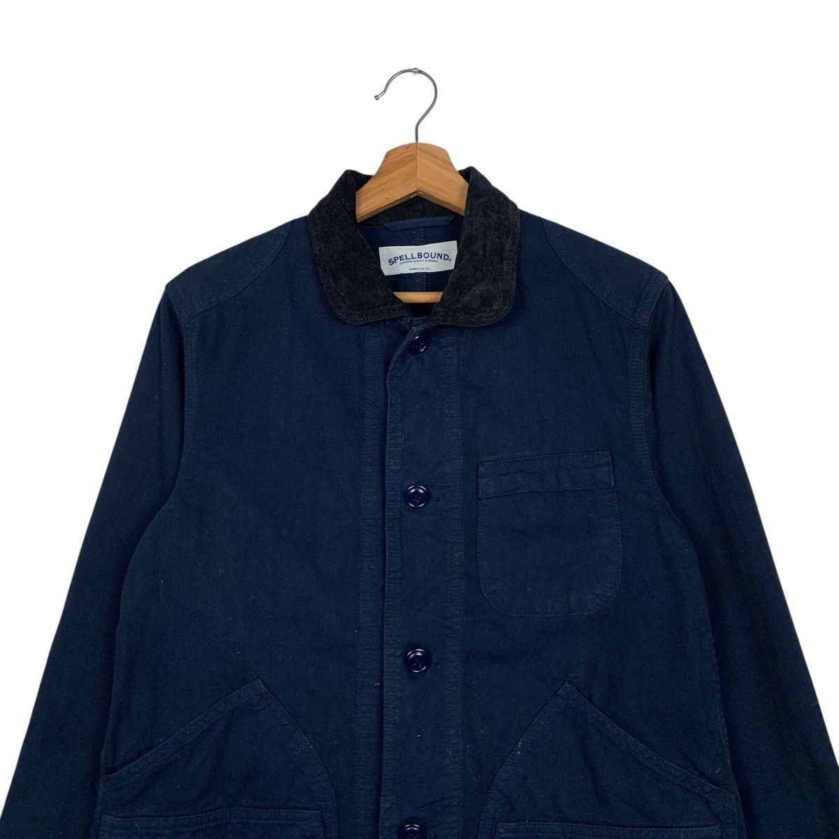 Japanese Brand SPELLBOUND Work Chore Jacket Barn Jacket #1860-C81 Size US M / EU 48-50 / 2 - 2 Thumbnail