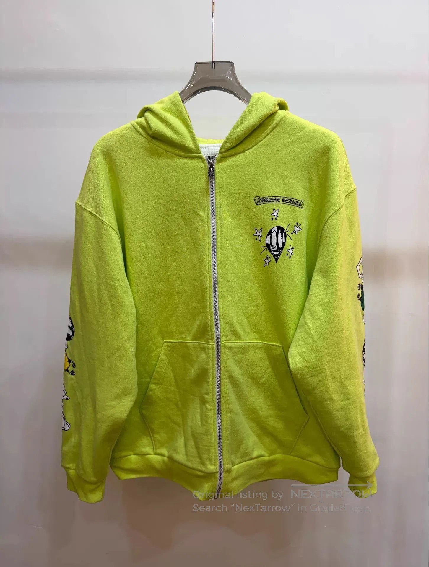 Chrome Hearts Multi Colored Graphic Zip-Up Hoodie (XL). Size US XL / EU 56 / 4 - 1 Thumbnail