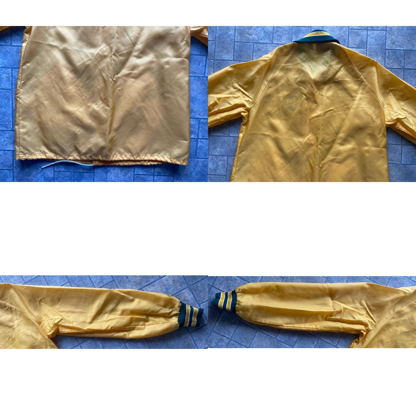 Logo 7 VINTAGE Melville Jacket University Logo Yellow Green L Men’s Regular 80s 90s Sports Logo Size US L / EU 52-54 / 3 - 10 Thumbnail