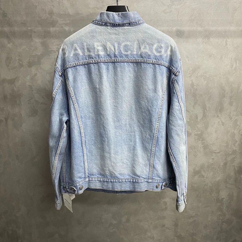 Balenciaga Balenciaga Light Blue Denim Jacket-2505 Size US L / EU 52-54 / 3 - 2 Thumbnail