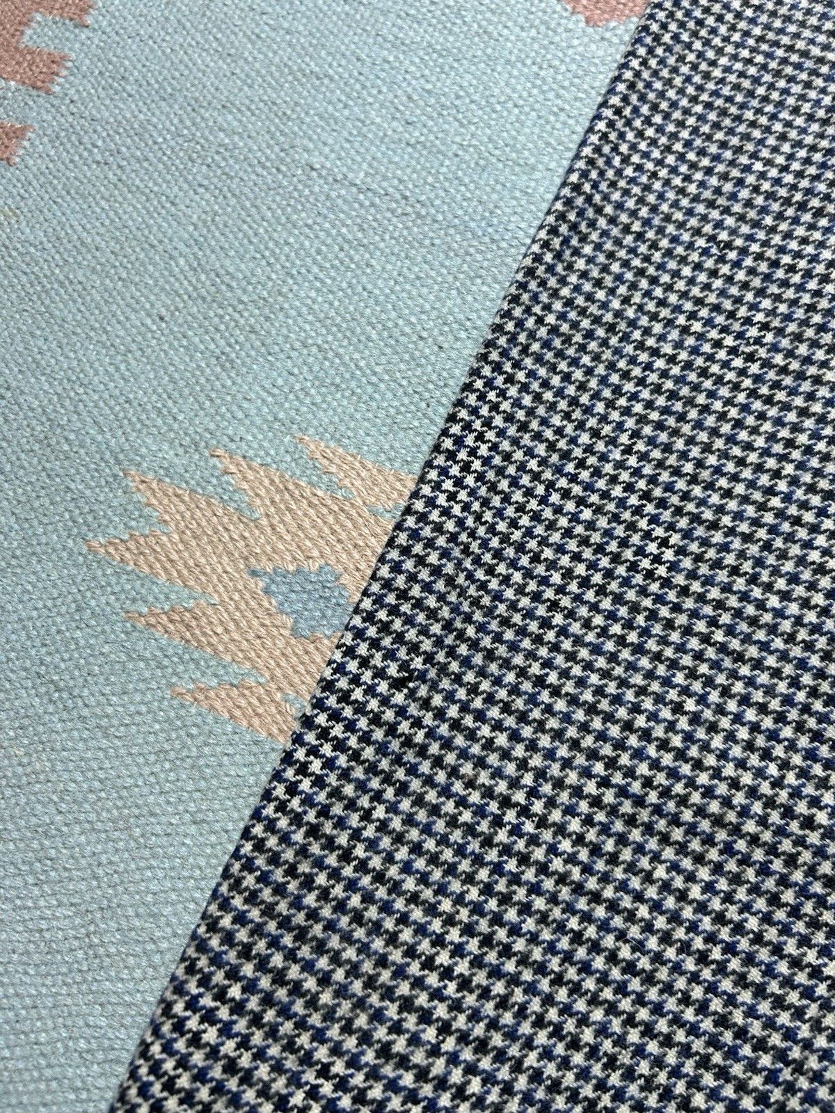 Vintage 1940s drop loop slacks wool pants Campus houndstooth FLAW 29 Size US 29 - 14 Thumbnail