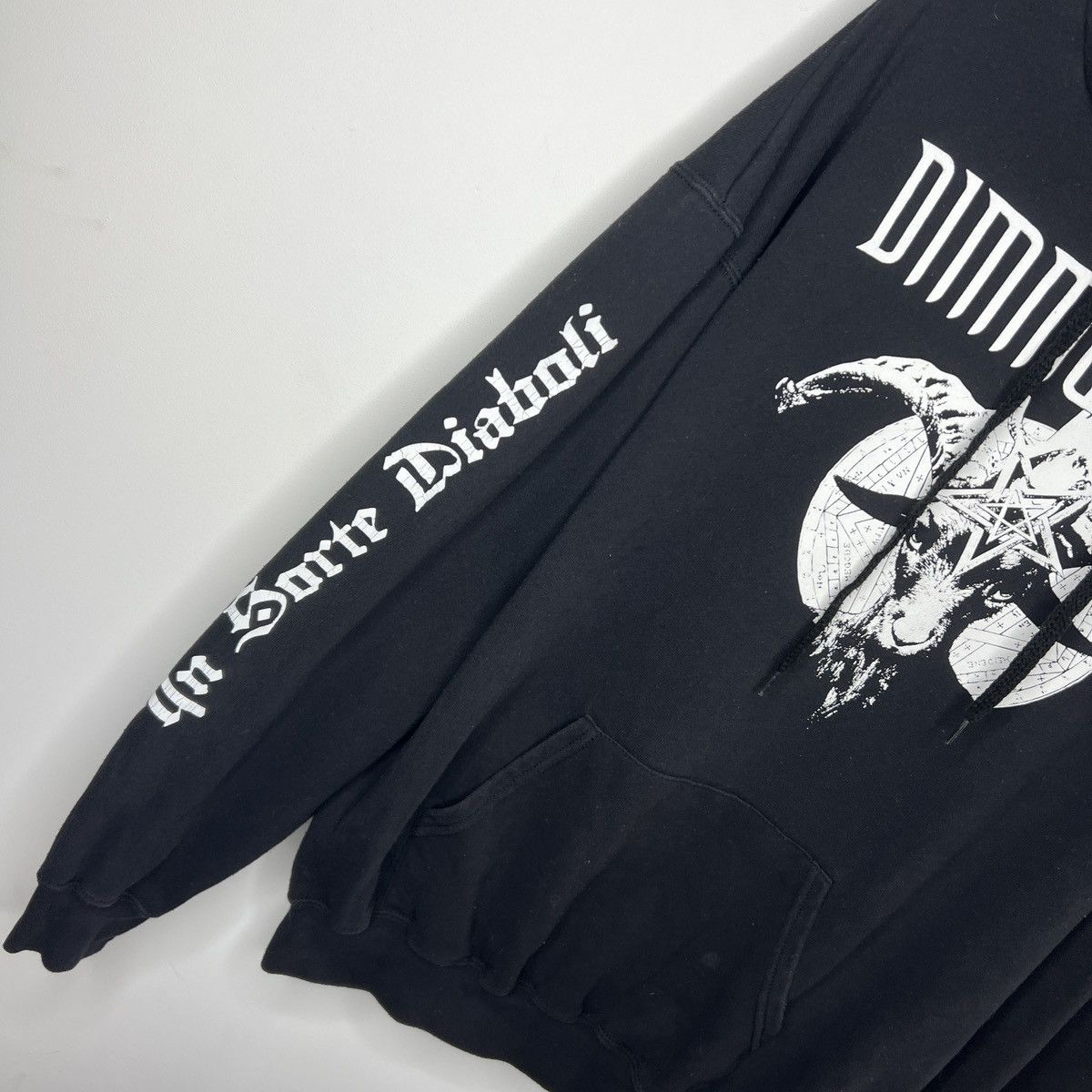 Band Tees × Vintage Vintage Dimmu Borgir Hoodie 90s 👁️ BIG LOGO + BACK LOGO 👁️ Size US XL / EU 56 / 4 - 4 Thumbnail