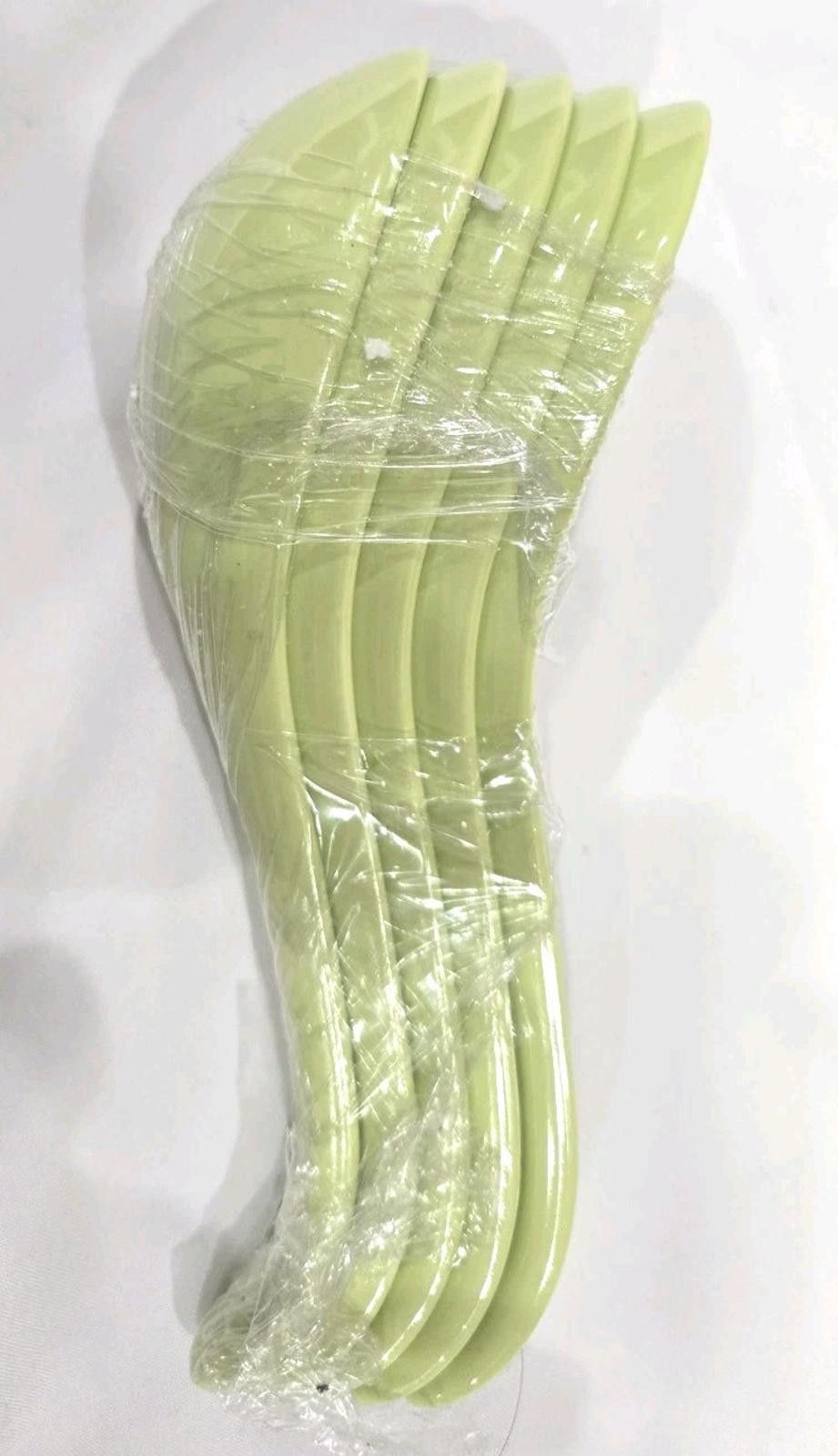 Other 5-Pack Ceramic Japanese Soup Spoons Set Olive Green Size ONE SIZE - 4 Thumbnail