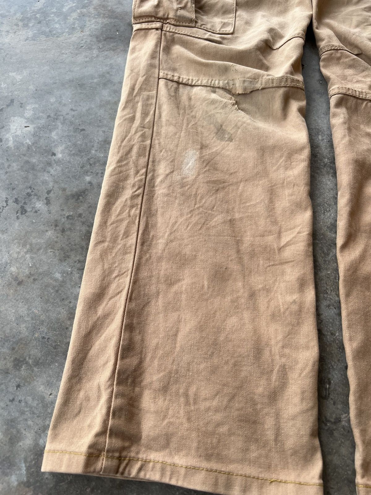 Beauty Beast × Japanese Brand × Jean Shop 💥Cargo💥Lolita Club Concert Cargo Distress Pants Size US 33 - 3 Thumbnail