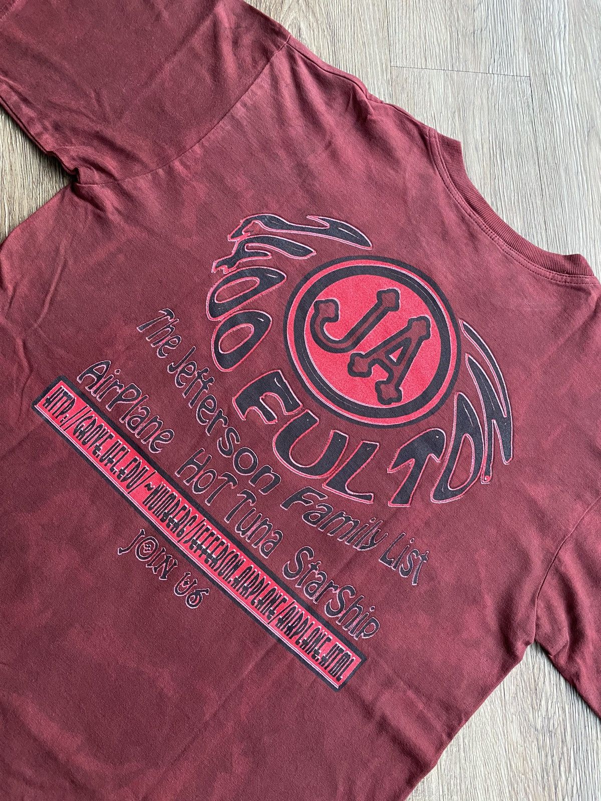Band Tees × Vintage Vintage Jefferson Airplane Hot Tuna Starship Tour Size US XL / EU 56 / 4 - 5 Thumbnail